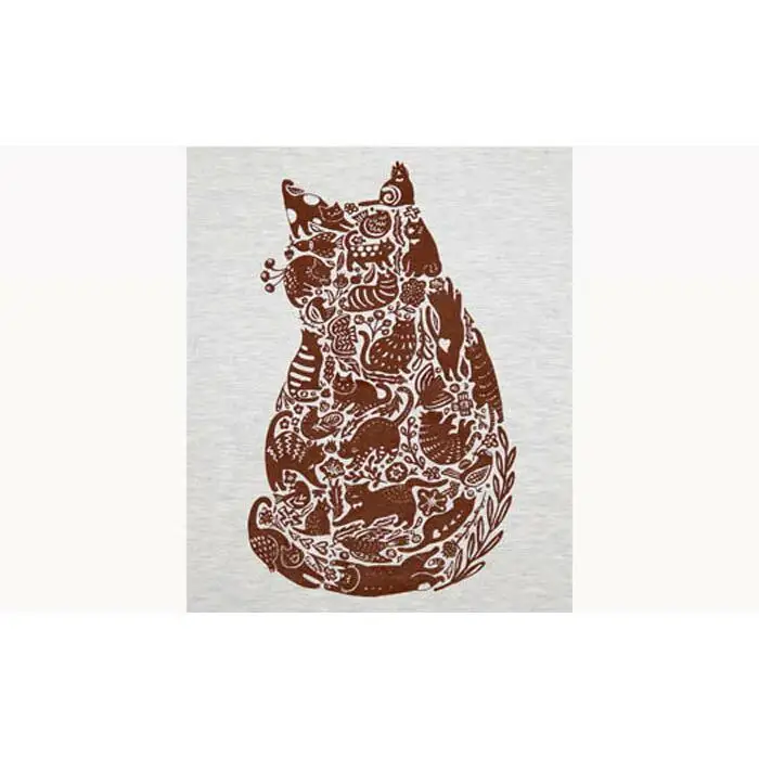 作家　ゴーあやの　猫シルエットＴシャツ