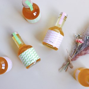 海酢6本セット（濃縮タイプ）_海酢 180ml 6本 セット 桃 白ぶどう 各 3本 濃縮タイプ フルーツビネガー umitosu フコイダン 配合 お酢 ドリンク 炭酸割り ミルク割り アレンジ いろいろ かわいい こだわり 瓶 ギフトボックス入り 贈答用 おすすめ お取り寄せ 福岡県 久留米市 送料無料 〔Ex210〕