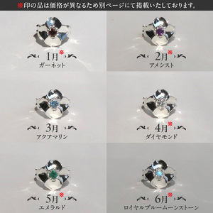 SV 桜とハナミズキのベビーリング【ネックレス付】（3.7.9月） スターリングシルバー[016K19]