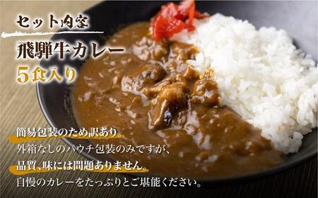 飛騨牛カレー 訳あり（160ｇ×5袋) | 訳あり カレー  ビーフ レトルト  ふるさと清見 DC005VC13