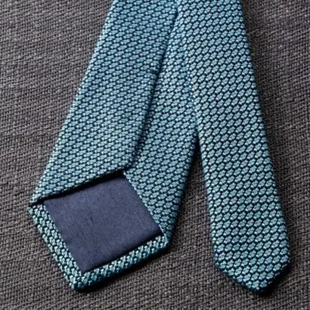【手織りネクタイ】サックスブルー ガルザタイ kuskafabric 丹後の絹織物【高島屋選定品】_装飾品・工芸品  織物   装飾品・工芸品  服飾小物 _【1254263】
