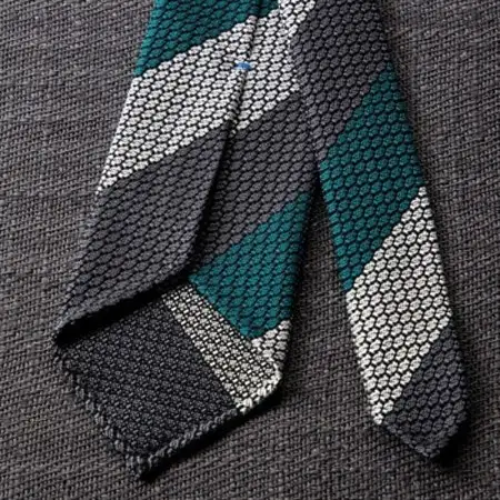 【手織りネクタイ】エグゼクティブガルザタイNo.3 kuskafabric 京都・丹後のシルク織物_装飾品・工芸品  織物   装飾品・工芸品  服飾小物 _【1254554】