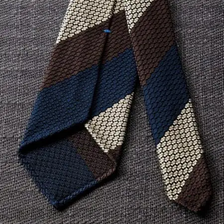 【手織りネクタイ】エグゼクティブガルザタイNo.4 kuskafabric 京都・丹後のシルク織物_装飾品・工芸品  織物   装飾品・工芸品  服飾小物 _【1254563】