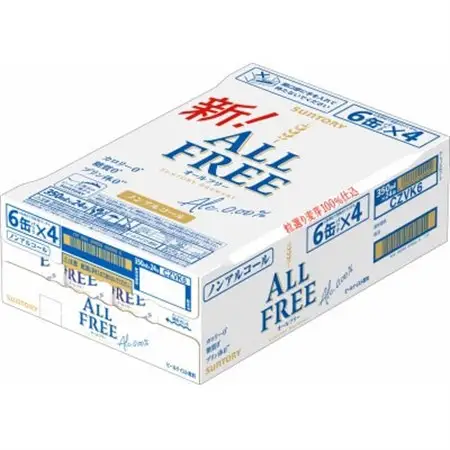 サントリー「オールフリー」350ml 1ケース(24本)【京都 天然水のビール工場産】【配送不可地域：離島・沖縄県】【1251626】