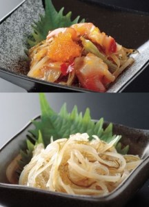 松前漬け塩辛食べきりセット 松前漬 かずのこ いか しおから つまみ おつまみ セット 珍味 生珍味 おかず 北海道 函館 はこだて_HD087-005