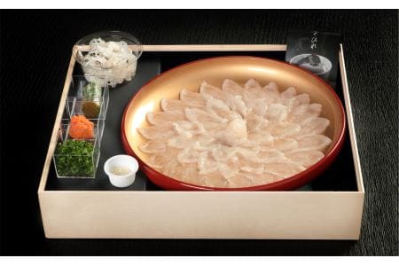 ミシュラン三ツ星獲得★★★料亭山田屋　【白子付】とらふぐ刺しふぐ鍋セット（2人前）［冷蔵］