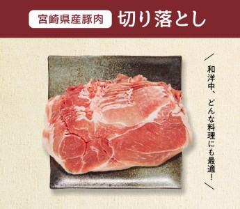 宮崎県産豚肉切り落とし4kg 小分け 使い勝手抜群 豚肉