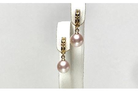 アコヤ真珠 6.5mm ( K18YG ) イヤリング アクセサリー シンプル かわいい おしゃれ 人気 真珠 パール レディース 女性 おすすめ 結婚式 プレゼント / akoya kizuna イヤリング ( K18YG )