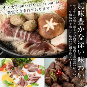 薩摩 黒鴨 鍋 セット B 計600g(150g×4)！ 鴨肉【日本有機】B23-v01
