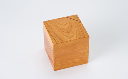 AW2　ケヤキの貯金箱   【 けやき 木製 シンプル 貯金 箱 ボックス box コイン プレゼント 贈り物 】