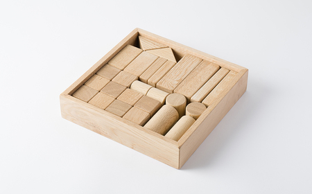 AW5　ナラの積み木   【 なら 木製 木目 積木 木のおもちゃ おもちゃ 玩具 プレゼント 贈り物 お祝い 誕生祝い シンプル 子ども 無塗装 国産 】