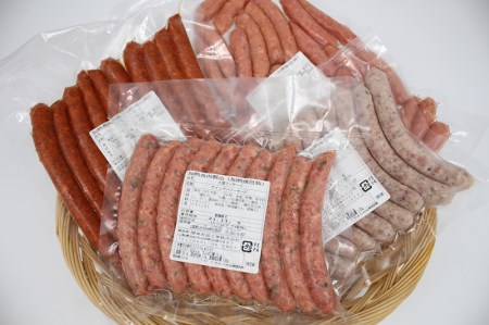 【定期便】白州フランク業務用詰め合わせ定期便　総重量8.9kg　３カ月連続　冷凍保存可 【3ヶ月定期便】 ウィンナー ソーセージ 詰め合わせ 総重量8.9kg 全12種類 業務用 シポラタウインナー チョリソー 粗挽き バーベキュー キャンプ パーティー セット 手作り 食べ比べ オールポーク 豚肉100％ 天然腸 冷凍保存可 山梨県 北杜市 白州 [h038]