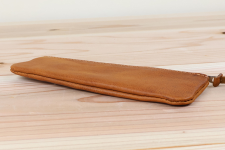 ペンケース ヌメベージュ [アトリエSASSA 富山県 朝日町 34310055]