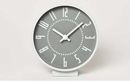 eki clock s / グレー（TIL19-08 GY）Lemnos レムノス 時計 装飾品 民芸品 工芸品 伝統技術 インテリア  FAD-0792