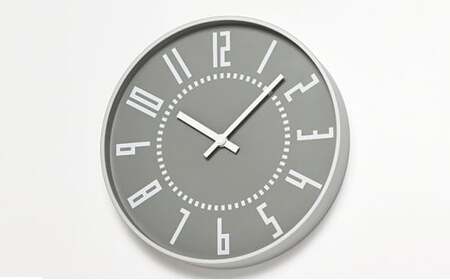 eki clock / グレー（TIL16-01 GY）Lemnos レムノス 時計 装飾品 民芸品 工芸品 伝統技術 インテリア  FAD-0793