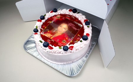 写真ケーキ7号サイズ 引換券 チケット 