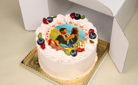 写真ケーキ4号サイズ 引換券 チケット 