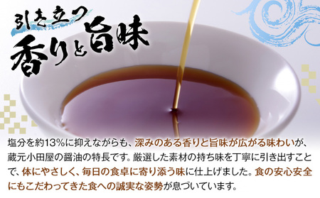 蔵元小田屋 割烹大吟醸醤油（720ml）2本セット 株式会社TMO結城《90日以内に出荷予定(土日祝除く)》しょうゆ 醤油 こいくち醤油 濃口醤油 濃口