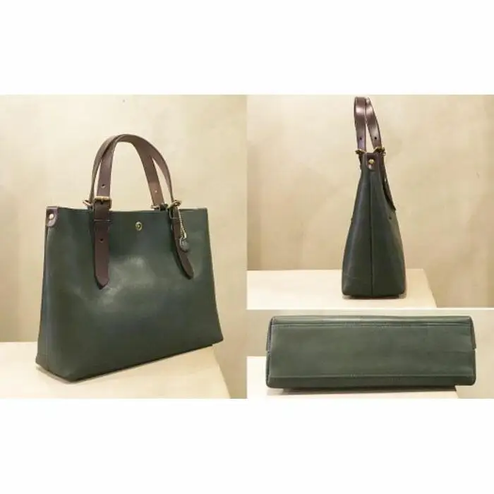 【alto.】一枚革トートバッグ（Ｓ） AMSB-1002（グリーン）