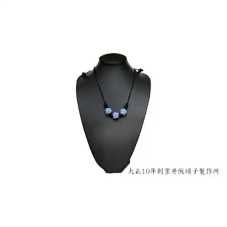 大正10年創業井阪硝子のトンボ玉ネックレス〈紫〉【AN133】【1498843】