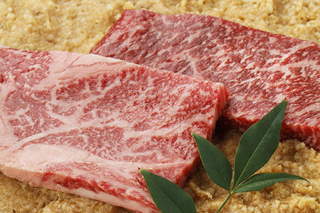 近江牛 味噌漬け 希少大豆使用の減塩味噌 400g ( 100g × 4枚 )  【DM03W1】 牛肉 近江牛 生産牧場指定 