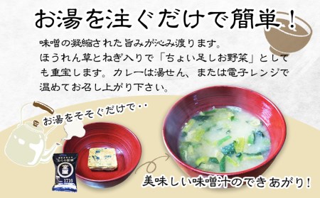 長期熟成味噌を使った「味噌カレー」3箱と「フリーズドライのお味噌汁」6個セット | むろや醤油 インスタント 簡単 惣菜 おかず  味噌汁 カレー レトルト  大分県 中津市