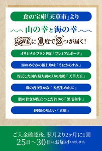 S999-T09B_【定期便6回】1度で2つが楽しめる！山の幸 × 海の幸