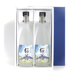 あみのそば焼酎 桜蕎 2本セット【常陸秋そば ロック お湯割り 水割り そば湯割り 阿見町 茨城県】（42-02）