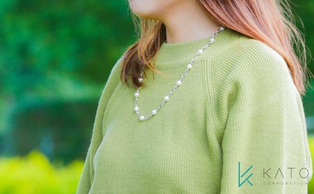 ジェンダーレス！ パートナーとシェアも！ Akoya ネックレス