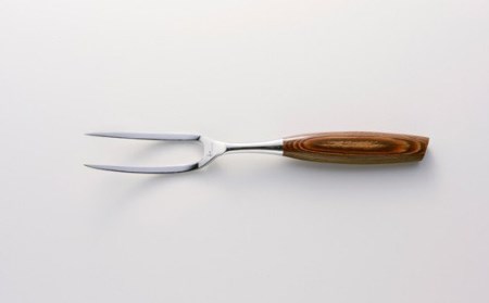 H67-05【和 NAGOMI】カービングフォーク（茶）とスライサーのセット【最長6ヶ月を目安に発送】