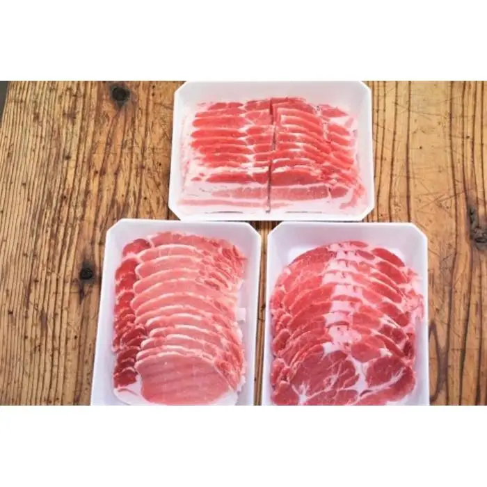 【定期便6か月】かつみの島豚いちばん焼肉バラエティセット 750g（250g×3パック）