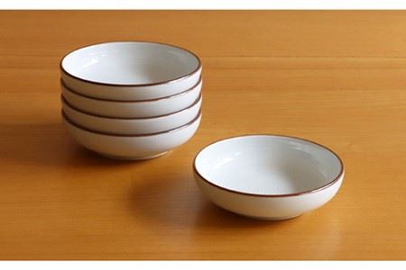 【白山陶器】【定番のシリーズ】白磁千段3.0深皿 5枚セット 食器 皿 【波佐見焼】[TA117] 波佐見焼