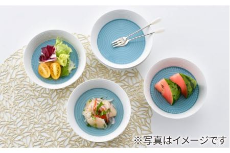 【陶器市特集】【波佐見焼】ブルースプレッドボール ボウル S 5個セット 食器 皿 【一真窯】 [BB51]  波佐見焼