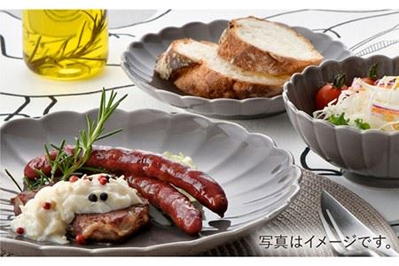 【波佐見焼】RINKA プレート ボウル 3点セット グレー 食器 皿 【長十郎窯】 [AE31] 波佐見焼