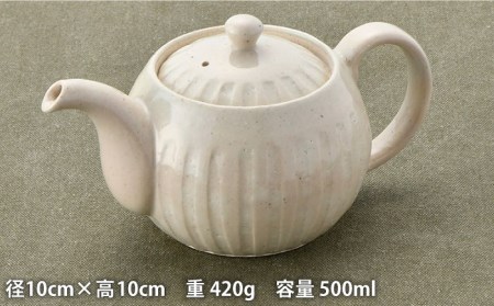 【波佐見焼】白しのぎ ポット・ カップ セット 急須 ティーポット 湯呑み 食器 皿 【トーエー】 [QC42] 波佐見焼