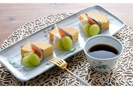 【波佐見焼】ねむの木 長角皿 プレート おしゃれな彫入りカップ 湯呑み 2個組 食器 皿 【藍水】 [GB29]  波佐見焼