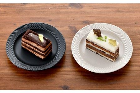 【波佐見焼】Rosemary マグカップ・ プレート 4点セット（アイボリー・ブラック） スープマグ 小皿 ケーキ皿 食器 皿 【トーエー】 [QC47] 波佐見焼