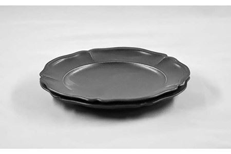 【波佐見焼】フレーム サークル プレート オフブラック M 3枚セット 食器 皿 【堀江陶器】 [JD155] 波佐見焼
