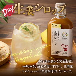 自家製生姜シロップ DRY 200ml×3本 [T0010]