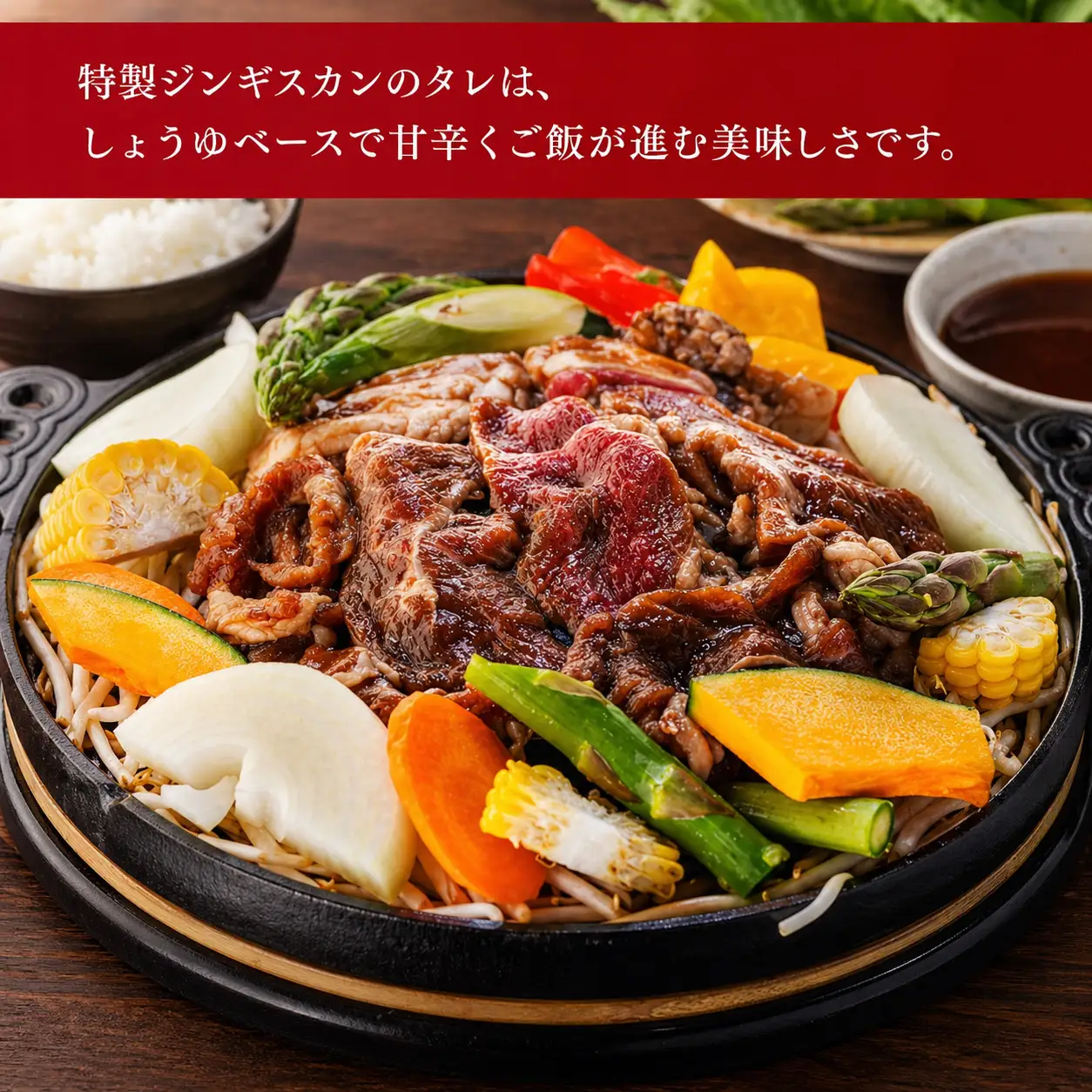 自家製ジンギスカンとホルモンセット ｜ ジンギスカン