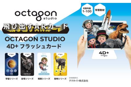octagon studio 4D+フラッシュカード　4種アソートパッケージ　【11218-0181】