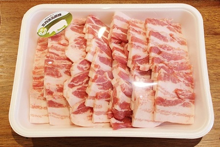 【京丹波高原豚】 豚バラ 焼肉用 1kg 【豚肉】 [010TN004]
