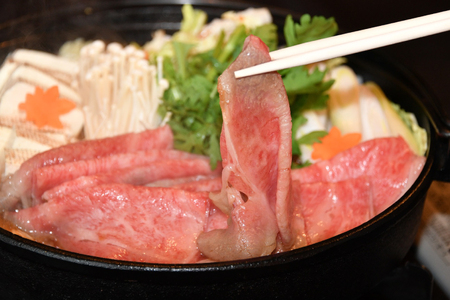 仙台牛 A5 牛ロース すき焼き用 400g [からくわ精肉店 宮城県 気仙沼市 20563360]