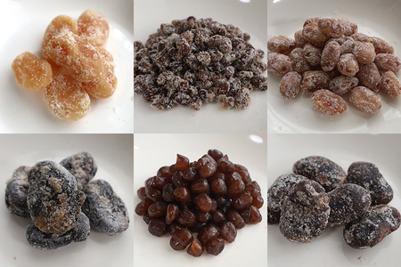 お豆の甘納豆 6種類 黒豆 あずき 白花豆 金時豆 小豆 そら豆 甘納豆 おやつ お茶菓子 大粒 笠間市 BM-002