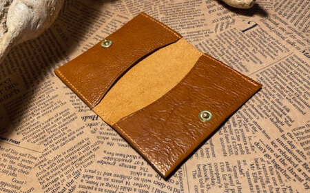 【選べるカラー】蹄鉄付きカード・名刺入れ（マチなし） [BIAU073] レザー 名刺入れ 競馬