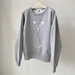 CAT SWEATSHIRT【Sサイズ／GRAY】 [h125]