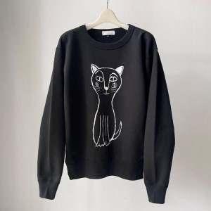 CAT SWEATSHIRT【Sサイズ／BLACK】 [h125]