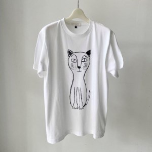 CAT T-SHIRT【Lサイズ／WHITE】 [h125]