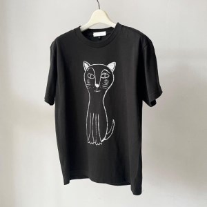 CAT T-SHIRT【Sサイズ／SMOKE BLACK】 [h125]
