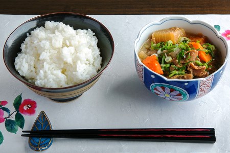 「もつ煮込みとお米セット」もつ煮込み 500g×3（プレーン 2、辛味 1）・米（新之助2kg×2）